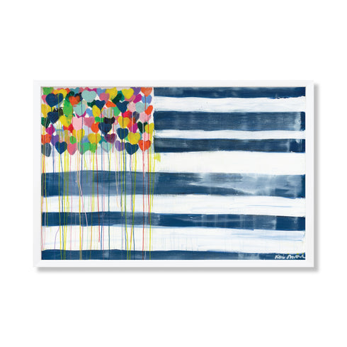 United States Of Love Flag Art Print