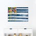 United States of love flag art print original modern contemporary wall art by Kerri Rosenthal