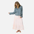Vacance pink color skirt in 100% cotton - Shop women's maxi skirts by Kerri Rosenthal.