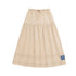 Vacance pintuck beige maxi skirt in 100% cotton - Shop women's cute maxi skirts by Kerri Rosenthal