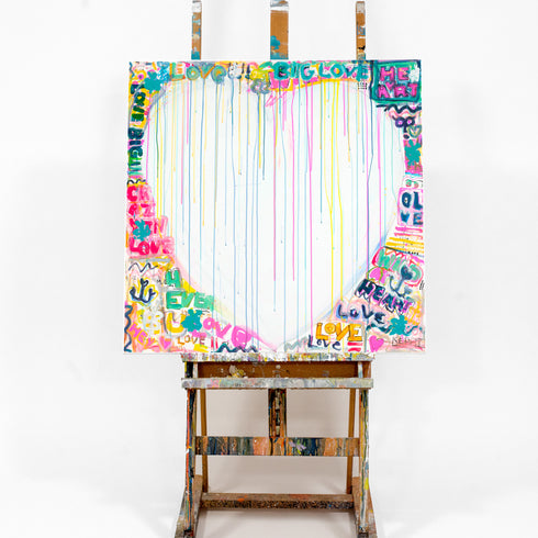 Wild At Heart Original Painting inspired home interiors for modern living spaces by Kerri Rosenthal