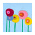 Colorful Walk With Me, unique abstract flower artwork, wall art print by Kerri Rosenthal for modern home decor.