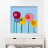 Colorful Walk With Me, unique abstract flower artwork, wall art print by Kerri Rosenthal for modern home decor.