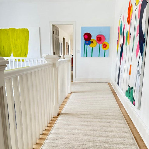 Colorful Walk With Me, unique abstract flower artwork, original art painting by Kerri Rosenthal for modern home decor.