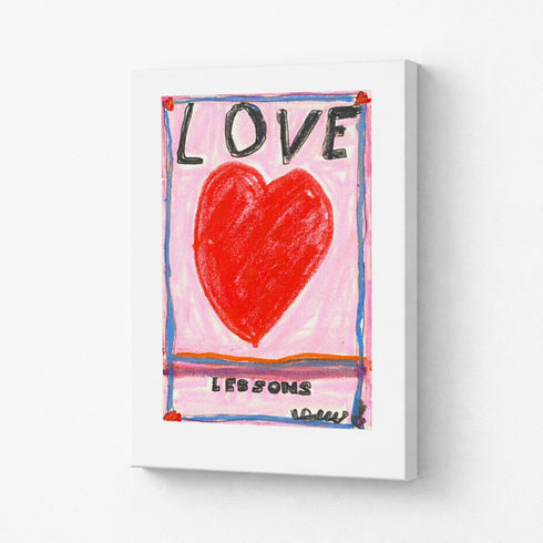 Ready to hang colorful word love wall art - Shop love art print by Kerri Rosenthal.