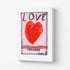 Ready to hang colorful word love wall art - Shop love art print by Kerri Rosenthal.