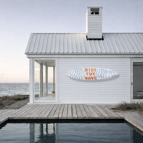 Ride the happy wave surfboard decor - Shop modern surfboards by Kerri Rosenthal.
