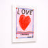 Ready to hang word colorful love and art - Shop love art print by Kerri Rosenthal.