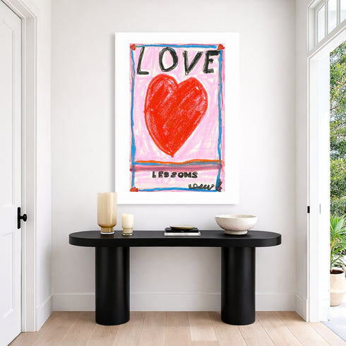 Ready to hang multicolor word love word art - Shop word artwork decor for the any space by Kerri Rosenthal.