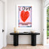 Ready to hang multicolor word love word art - Shop word artwork decor for the any space by Kerri Rosenthal.