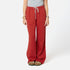 Weekend Barb red sweatpant in 100% cotton terry with wide leg - Shop women's cute sweatpants by Kerri Rosenthal