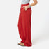 Weekend Barb red sweatpant in 100% cotton terry with wide leg - Shop women's cute sweatpants by Kerri Rosenthal