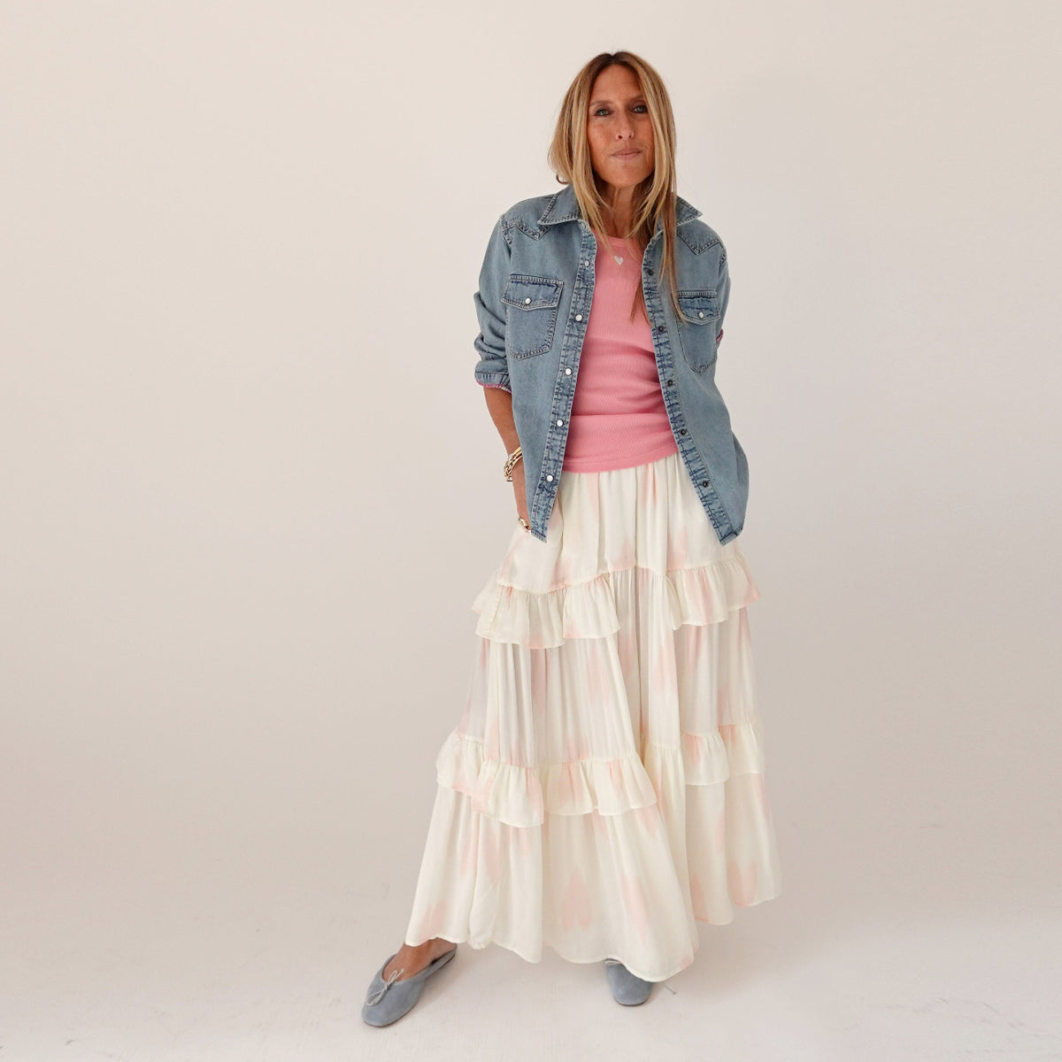 KR Cotton Sleeveless Pink Tank Top – KERRI ROSENTHAL