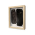 What Did One Coffee Bean Say To The Other Oak Shadow Box Art by Kerri Rosenthal - Unique artwork for living room decor