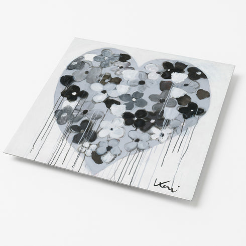 When I'm With You Drippy Heart Art Print