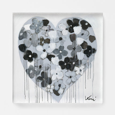 When I'm With You Drippy Heart Art Print