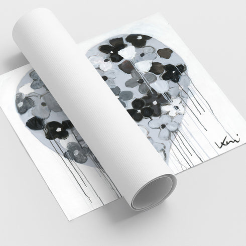 When I'm With You Drippy Heart Art Print