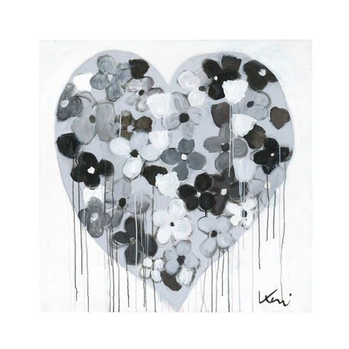 When I'm With You Drippy Heart Art Print