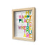 Wherever You Are Oak Shadow Box colorful word art by Kerri Rosenthal - Unique artwork for home decor