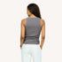 SoulCycle x KR Soul Brigade charcoal grey tank top in cotton - Shop women's cute cotton tank tops by Kerri Rosenthal