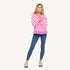 SoulCycle x KR Soul Brigade pink stripe sweater pullover in 100% cotton - Shop womens sweaters by Kerri Rosenthal