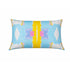 Wonderblock blue multicolor rectangular lumbar cute decorative throw pillow by Kerri Rosenthal