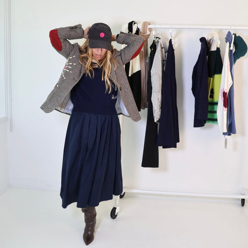 Workday Taupe Blazer Some Sunny Sunday Colorblocked Heart Patches And Back Detail- Cute designer blazers by Kerri Rosenthal