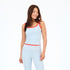 Sky blue Carbon38 x KR Colorblock Scoop Tank in Melt Top - Cute designer women's tank tops by Kerri Rosenthal