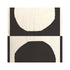 Yin + Yang black and white pink oyster linen fabric - Kerri Rosenthal
