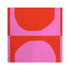 Yin + Yang red and hot pink oyster linen fabric - Kerri Rosenthal