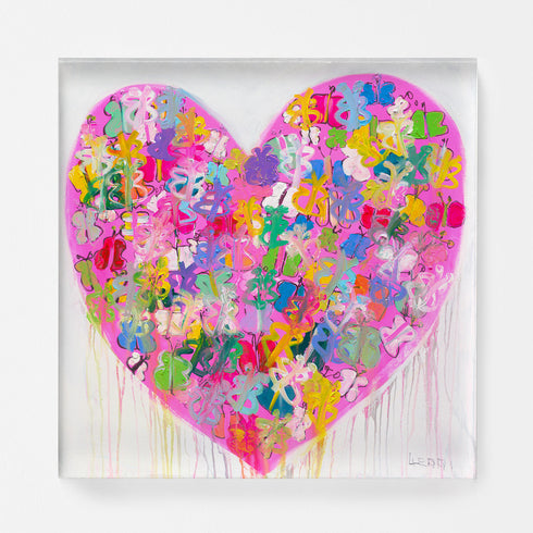 You Give Me Butterflies colorful art print by Kerri Rosenthal - Unique artwork for living room wall decor