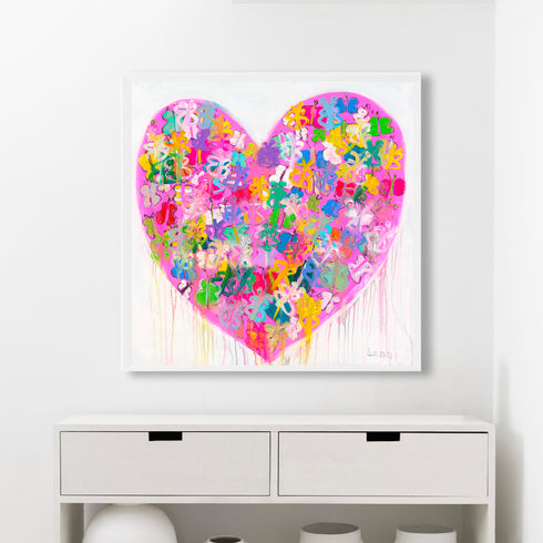 You Give Me Butterflies colorful art print by Kerri Rosenthal - Unique artwork for living room wall decor