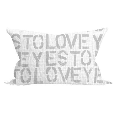 Yes To Love Dove Pillow