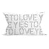 Yes To Love Dove Pillow