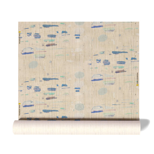 High quality and elegant Beachcomber light brown sandstone wallpaper by Kerri Rosenthal - designer wall paper for living room decor