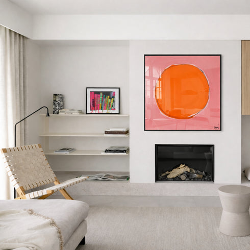 Dot - Bubblegum Poppy Art Print