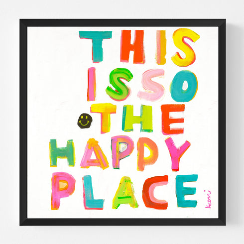 This Is So My Happy Face Art Print