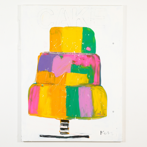 Cake The Great Original Painting Inspired home interiors for modern living spaces by Kerri Rosenthal