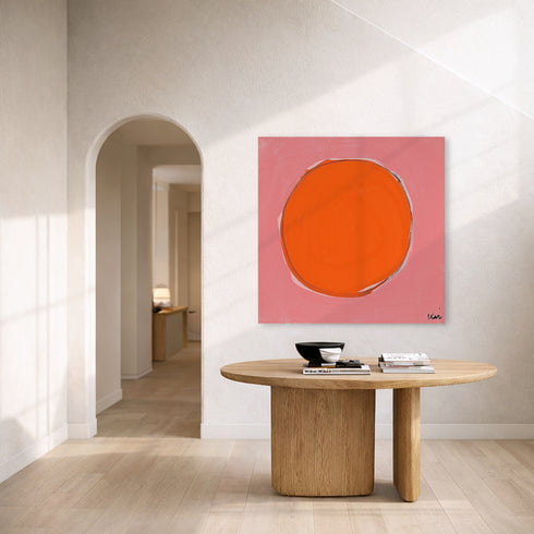Dot - Bubblegum Poppy Art Print