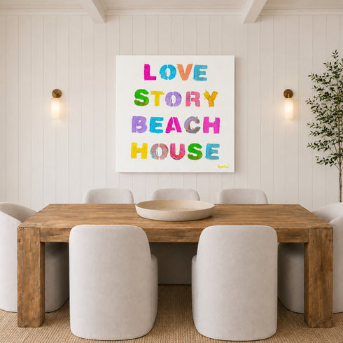 Love Story Beach House Art Print