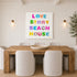 Love Story Beach House Art Print