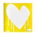Love at First Sight yellow block of Love acrylic mini art - Shop cute unique gifts for loved ones by Kerri Rosenthal