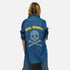 SoulCycle x KR Mia Soul Brigade oversized denim shirt - Shop stylish SoulCycle clothing by Kerri Rosenthal.