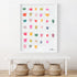 Fun Drops Vertical colorful art print by Kerri Rosenthal - Unique artwork for living room wall decor