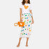 Suke Imperfect white heart t shirt in 100% cotton with sarong skirt and orange pouch. Shop women's cute graphic tees by Kerri Rosenthal
