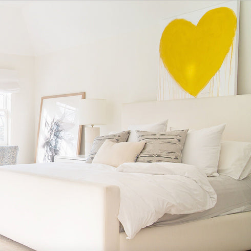 Commissioned Drippy Heart Original Painting