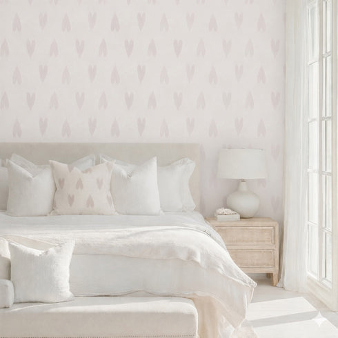 Heart Ikat Wallpaper