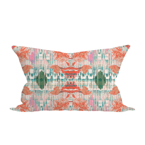 Imagine Flowers Ikat Pillow