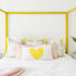 Imperfect Heart lumbar throw pillows in linen - Shop rectangular lumbar pillows by Kerri Rosenthal