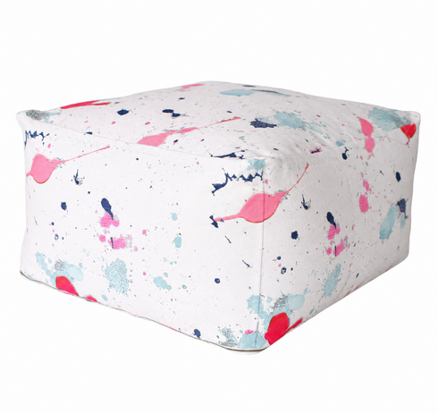 Jumbo Dropcloth Soft Ottoman